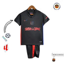 BARCELONA x TRAVIS SCOTT CACTUS JACK NEGRA 2025 EDICIÓN LIMITADA CONJUNTO INFANTIL