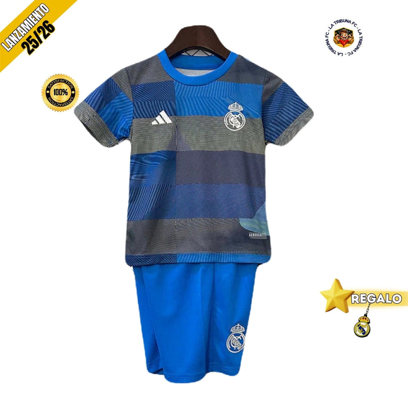 REAL MADRID CALENTAMIENTO I 25/26 CONJUNTO INFANTIL LANZAMIENTO