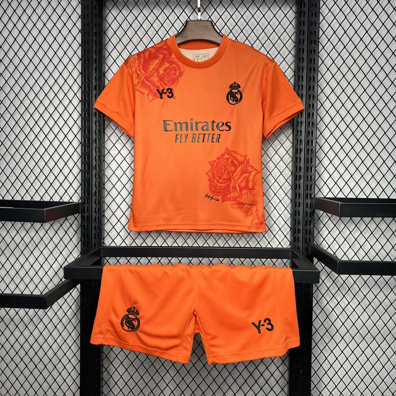 REAL MADRID Y-3 ORANGE 24/25 KIDS KIT