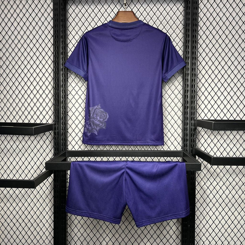 REAL MADRID Y-3 PURPLE 24/25 KIDS OUTFIT